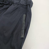 INDIA INDUSTRY スビンコットン 刺繍エラスティックパンツ 定価27500円 インド製 25SS 紺 レディース インディアインダストリー【中古】5-1001M♪
