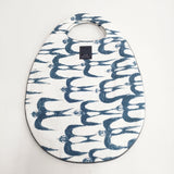 mina perhonen aas9314 hello swallow エッグバッグ 定価12100円 トートバッグ 22SS ホワイト ネイビー レディース ミナペルホネン【中古】6-0122G◎