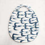 mina perhonen aas9314 hello swallow エッグバッグ 定価12100円 トートバッグ 22SS ホワイト ネイビー レディース ミナペルホネン【中古】6-0122G◎