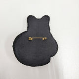 la fleur Jay 猫のジェイ ブローチ 定価46200円 c2505 ブローチ グレー レディース ラフルール【中古】5-1011G♪