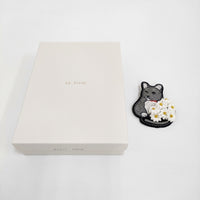 la fleur Jay 猫のジェイ ブローチ 定価46200円 c2505 ブローチ グレー レディース ラフルール【中古】5-1011G♪
