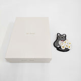 la fleur Jay 猫のジェイ ブローチ 定価46200円 c2505 ブローチ グレー レディース ラフルール【中古】5-1011G♪