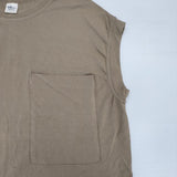 Ron Herman ポケット付き ノースリーブ 和紙混 XS Ｔシャツ カットソー ブラウン レディース ロンハーマン【中古】6-0510S∞