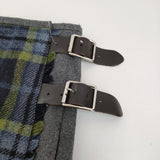 O'NEIL OF DUBLIN キルトスカート ラップスカート マキシ丈 マルチコンビ 定価39600円 ネイビー グリーン レディース オニールオブダブリン【中古】5-1123T♪