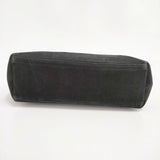 JURGEN LEHL ウッドハンドル ラウンド レザー トートバッグ ブラック レディース ヨーガンレール【中古】6-0111G∞