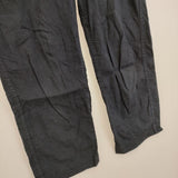 MHL. 595-6143502 リネンコットン クロップドパンツ 濃紺 ネイビー レディース エムエイチエル【中古】6-0405M∞