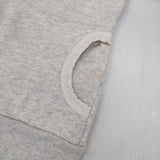 sirone 日本製 コットン ダブルジップ パーカー ライトグレー レディース シロネ【中古】6-0117M∞