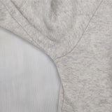 sirone 日本製 コットン ダブルジップ パーカー ライトグレー レディース シロネ【中古】6-0117M∞