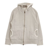 sirone 日本製 コットン ダブルジップ パーカー グレージュ レディース シロネ【中古】6-0117M∞