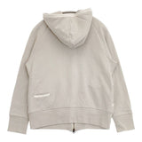 sirone 日本製 コットン ダブルジップ パーカー グレージュ レディース シロネ【中古】6-0117M∞