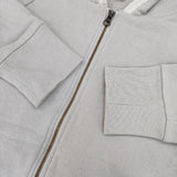 sirone 日本製 コットン ダブルジップ パーカー グレージュ レディース シロネ【中古】6-0117M∞