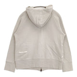 sirone コットン ダブルジップ 日本製 綿 パーカー グレージュ レディース シロネ【中古】6-0117M∞