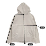 sirone コットン ダブルジップ 日本製 綿 パーカー グレージュ レディース シロネ【中古】6-0117M∞