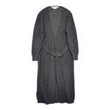 KURASHI&Trips ウール混 リブニット ロング カーディガン チャコールグレー レディース クラシアンドトリップス/北欧、暮らしの道具店【中古】5-1123T♪