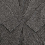 KURASHI&Trips ウール混 リブニット ロング カーディガン チャコールグレー レディース クラシアンドトリップス/北欧、暮らしの道具店【中古】5-1123T♪