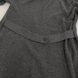 KURASHI&Trips ウール混 リブニット ロング カーディガン チャコールグレー レディース クラシアンドトリップス/北欧、暮らしの道具店【中古】5-1123T♪