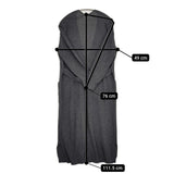 KURASHI&Trips ウール混 リブニット ロング カーディガン チャコールグレー レディース クラシアンドトリップス/北欧、暮らしの道具店【中古】5-1123T♪