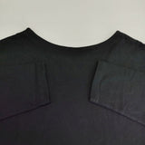 NARU 南出メリヤス コットン ワイド 長袖Ｔシャツ カットソー ロンＴ ブラック レディース ナル【中古】6-0215M∞