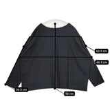 NARU 南出メリヤス コットン ワイド 長袖Ｔシャツ カットソー ロンＴ ブラック レディース ナル【中古】6-0215M∞