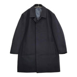 Calvin Klein COCBLW0500 サイズ38 ウール ステンカラーコート ネイビー レディース カルバンクライン【中古】5-1115T♪