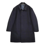 Calvin Klein COCBLW0500 サイズ38 ウール ステンカラーコート ネイビー レディース カルバンクライン【中古】5-1115T♪