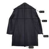 Calvin Klein COCBLW0500 サイズ38 ウール ステンカラーコート ネイビー レディース カルバンクライン【中古】5-1115T♪