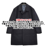 Calvin Klein COCBLW0500 サイズ38 ウール ステンカラーコート ネイビー レディース カルバンクライン【中古】5-1115T♪