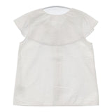 BEAMS HEART フリルレースカラー ノースリーブ ブラウス シャツ ホワイト レディース ビームスハート【中古】6-0510S∞