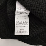 T by Alexander Wang ヘンリーネックワッフルセーター サイズS メリノウール ニット ブラック レディース アレキサンダーワン【中古】5-1123T♪