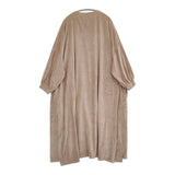 UNIVERSAL SEVEN ベロア BIGワンピース 定価13750円 ワンピース ピンクベージュ レディース ユニヴァーサルセブン【中古】5-1123T♪