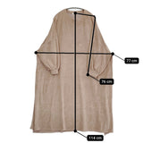 UNIVERSAL SEVEN ベロア BIGワンピース 定価13750円 ワンピース ピンクベージュ レディース ユニヴァーサルセブン【中古】5-1123T♪