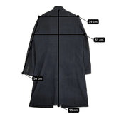 JOURNAL STANDARD L'essage PONTETORTO 2 ウールカシミヤダブルボタンコート 紺 レディース ジャーナルスタンダードレサージュ【中古】5-1018A♪