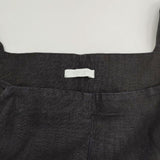 fog linen work リトアニア製 リネンサロペットパンツ オーバーオール サロペット ブラック レディース フォグリネンワーク【中古】6-0408M∞