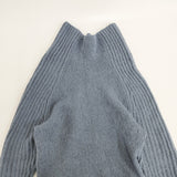 ELIN ウール ハイネック サイズ00 ニット ブルーグレー レディース エリン【中古】5-1125T◎