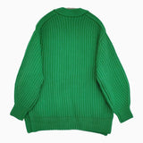 Spick and Span レターマンビッグカーディガン 定価23100円 カーディガン 22AW グリーン レディース スピックアンドスパン【中古】5-1115T♪