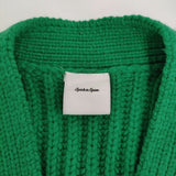 Spick and Span レターマンビッグカーディガン 定価23100円 カーディガン 22AW グリーン レディース スピックアンドスパン【中古】5-1115T♪