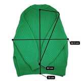 Spick and Span レターマンビッグカーディガン 定価23100円 カーディガン 22AW グリーン レディース スピックアンドスパン【中古】5-1115T♪