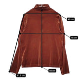 AMERI OVER GATHER SLEEVE TOP ベロアトップス ブラウス シャツ ブラウン系 レディース アメリ【中古】5-1116T∞