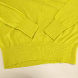 three dots ウール Vネック セーター ニット イエロー レディース スリードッツ【中古】5-1120T∞