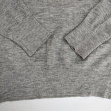 three dots ウール Vネック セーター ニット グレー レディース スリードッツ【中古】5-1119T∞