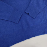Deuxieme Classe カシミヤ Vネック セーター ニット ブルー レディース ドゥーズィエムクラス【中古】5-1129T∞