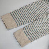 YURI+PARK ボーダー セーター ニット ベージュ ブルー レディース ユリパーク【中古】5-1129T∞