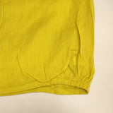 note et silence 26-01-BL-020-13-1 リネン 半袖 ブラウス シャツ イエロー レディース ノートエシロンス【中古】6-0510S∞