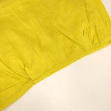 note et silence 26-01-BL-020-13-1 リネン 半袖 ブラウス シャツ イエロー レディース ノートエシロンス【中古】6-0510S∞