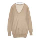 three dots ウール セーター ニット ベージュ レディース スリードッツ【中古】5-1120T∞