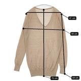 three dots ウール セーター ニット ベージュ レディース スリードッツ【中古】5-1120T∞