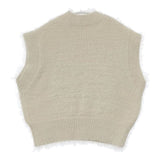 AMERI FEATHER OVER CARDIGAN WITH VEST ベスト カーディガン セットアップ ツインニット セーター ニット ベージュ レディース アメリ【中古】5-1116T∞