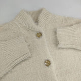 AMERI FEATHER OVER CARDIGAN WITH VEST ベスト カーディガン セットアップ ツインニット セーター ニット ベージュ レディース アメリ【中古】5-1116T∞