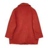 CHIARABERSANI キアラベルサーニ イタリア製 ウール モヘア モヘヤ ニット ショートコート ジャケット レッド レディース【中古】5-1116T∞