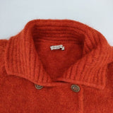 CHIARABERSANI キアラベルサーニ イタリア製 ウール モヘア モヘヤ ニット ショートコート ジャケット レッド レディース【中古】5-1116T∞